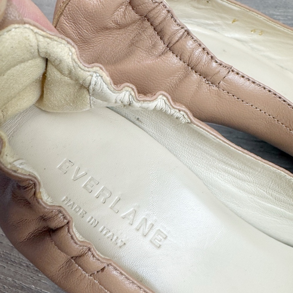 Everlane Day Heel Pecan Stacked Womens size 6.5  $178 - Picture 9 of 11
